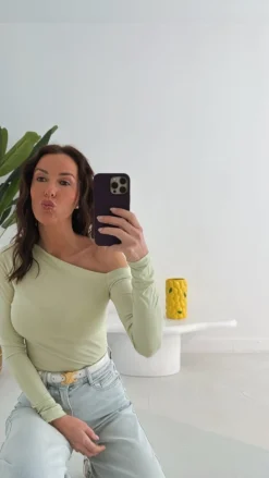 ALLISON MINT GREEN LONGSLEEVE SHIRT