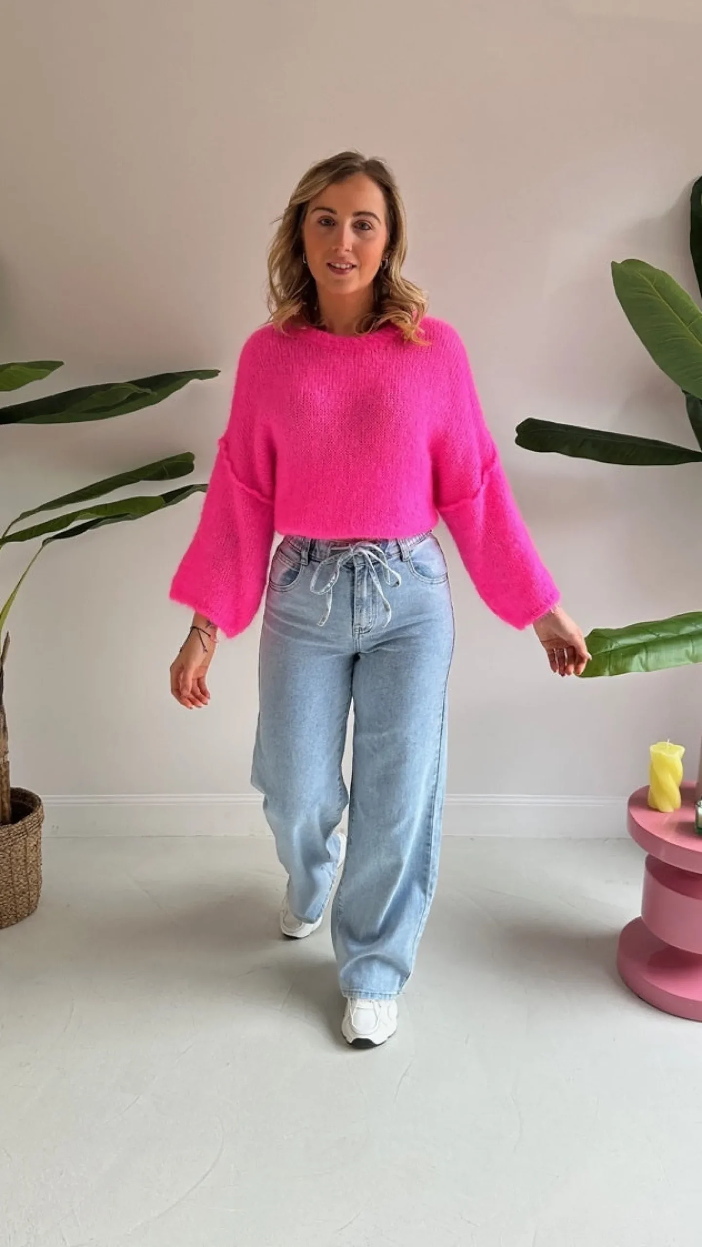 AVA FUCHSIA MOHAIR PULLOVER