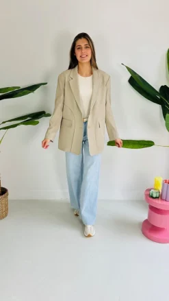 BILLIE BEIGE MUSTHAVE BLAZER