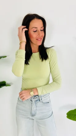 BRANDY MINT GREEN LONGSLEEVE SHIRT