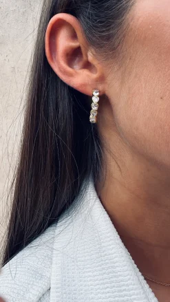 DIAMOND HOOP EARRINGS