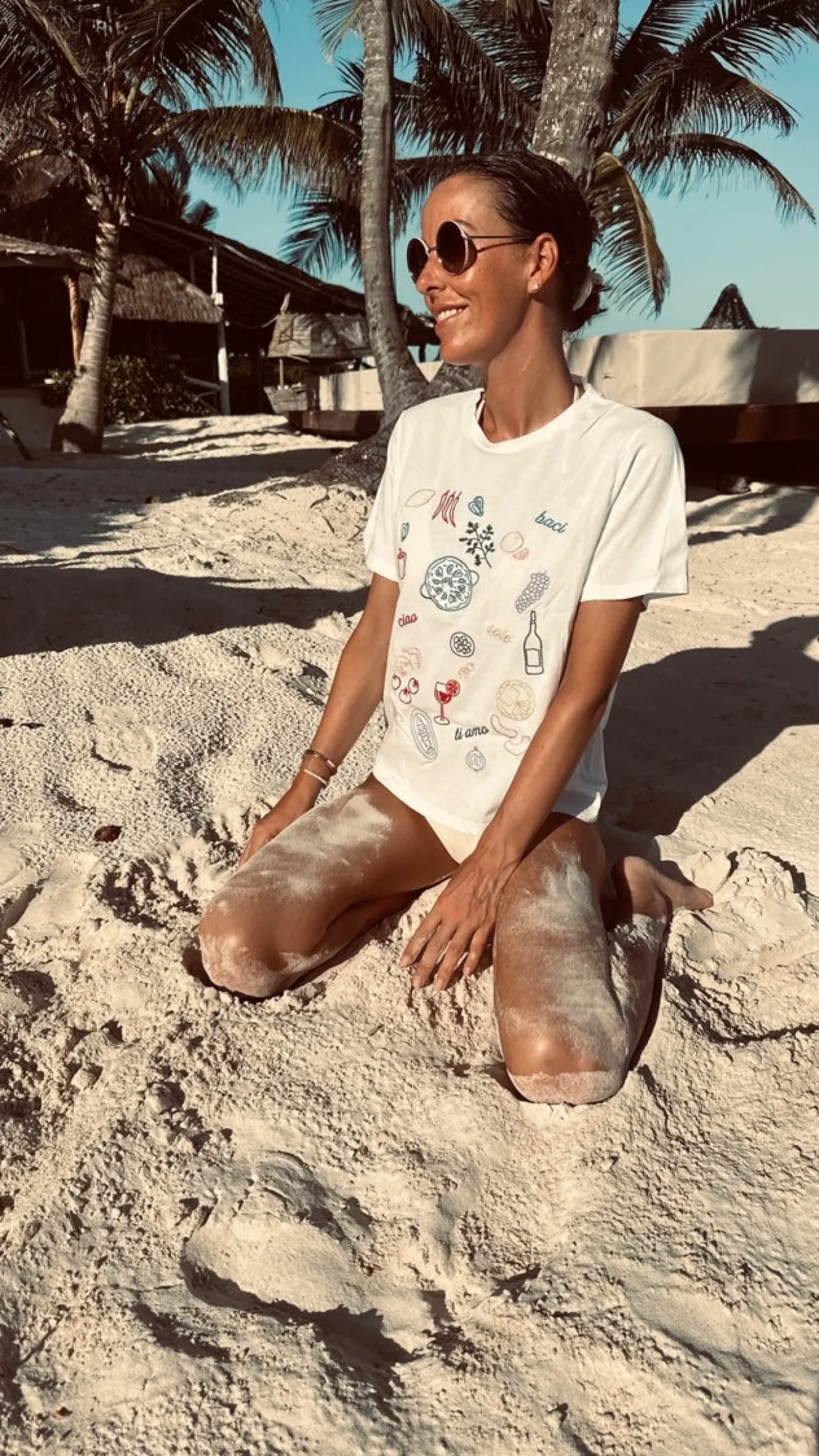 ITALIAN VIBES WHITE T-SHIRT