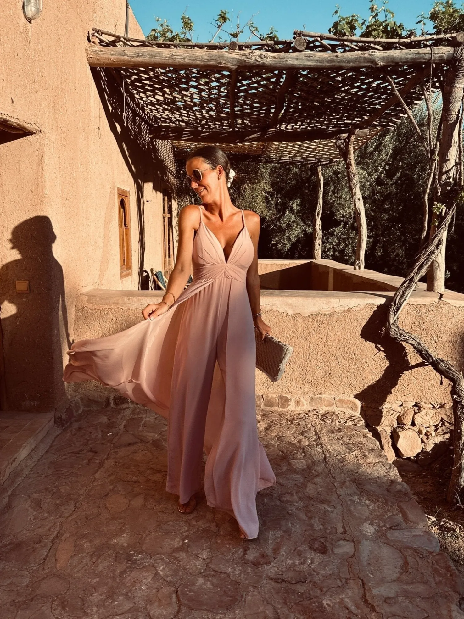 KARIMA OLD PINK JUMPSUIT-DRESS