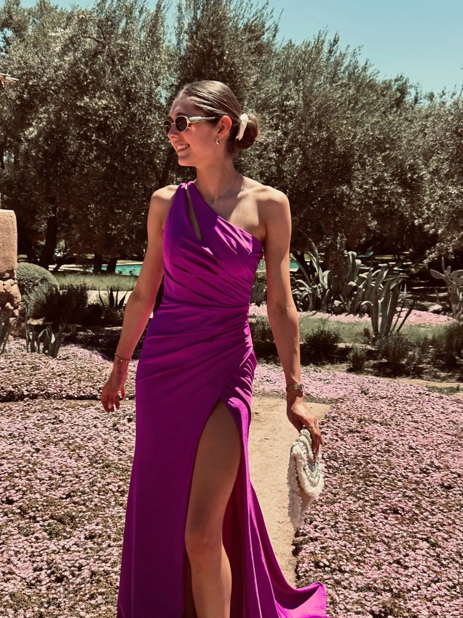 KARLA MAGENTA TRAIL DRESS