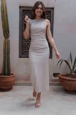 NADIA BEIGE DRESS