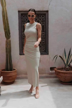 NADIA KHAKI DRESS