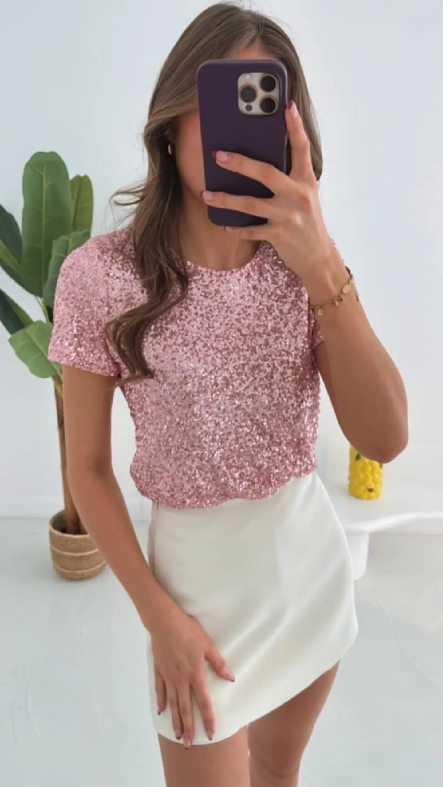 SPARKLE AND SHINE PINK T-SHIRT