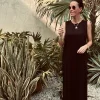 TULUM BLACK LINEN DRESS